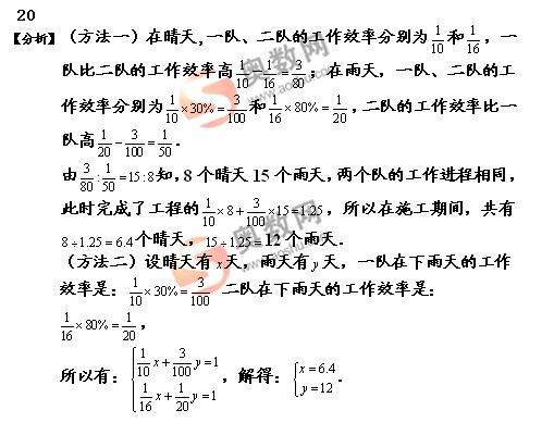 第七届希望杯初赛小学六年级答案详解4