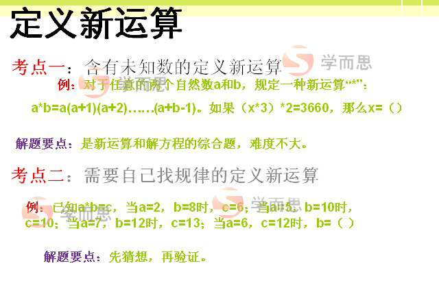 第十届中环杯决赛五年级考点预测2