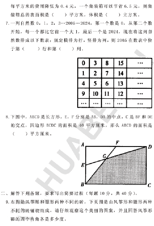 第十届“华罗庚金杯”少年数学邀请赛决赛试题3