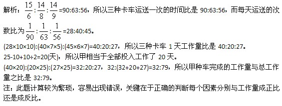 [高级难度真题]工作量与总工量之比1
