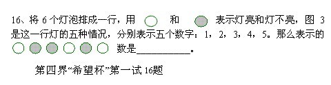 名师指导：备战“希望杯”从准备到应试2