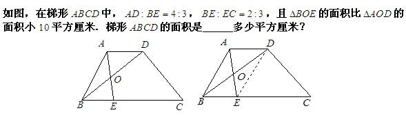 五年级奥数(几何问题)每日一题及答案：几何面积1