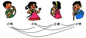 一年级奥数试题及答案:通电话2
