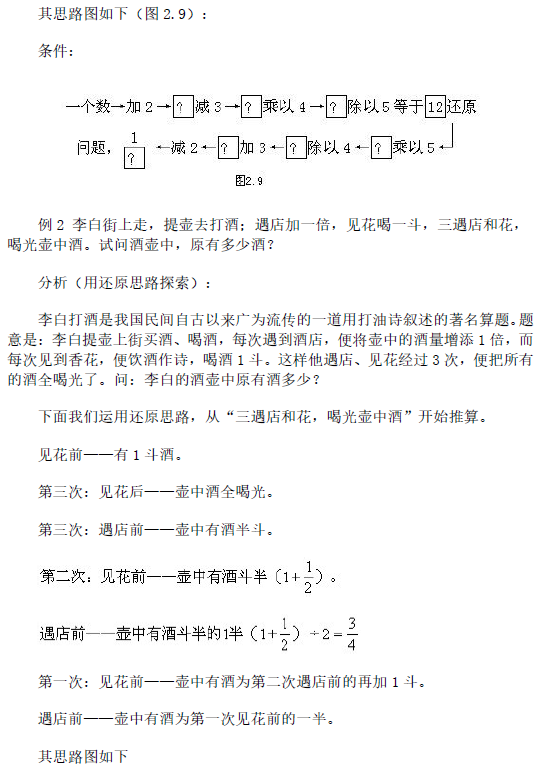 2017年合肥奥数解题思路讲解：直接思路9